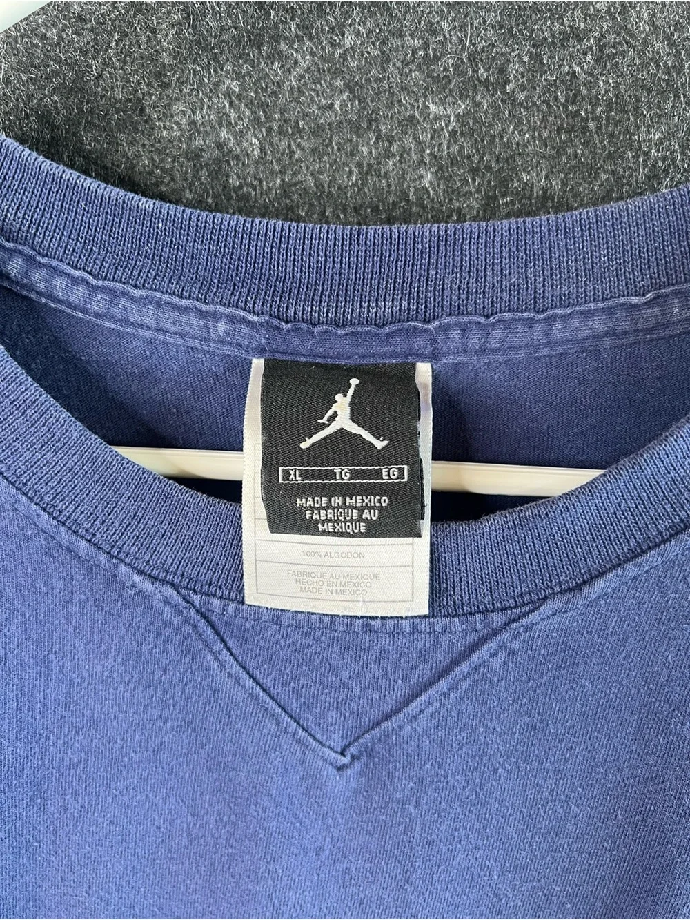 Vintage‎ Nike Air Jordan Graphic Navy Blue T-Shirt Men’s Size XL Y2K 90s Style